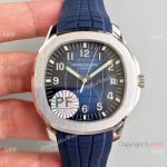 PF Factory V2 Patek Philippe Aquanaut SS Blue Dial Watch Super Clone